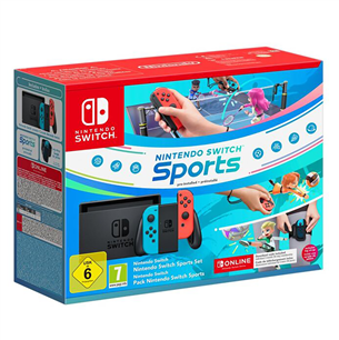 Nintendo Switch Sports Bundle + 12 months NSO - Spēļu konsole