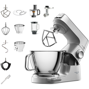 Kenwood Titanium Chef Baker, 5 л/1,6 л, 1200 Вт, серебристый - Кухонный комбайн