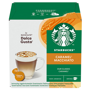 Nescafe Dolce Gusto Starbucks Caramel Macchiato, 6 porcijas - Kafijas kapsulas 7613036943529