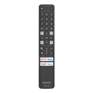 Savio RC-15, TCL TV, black - Replacement remote control TVPUSARC15