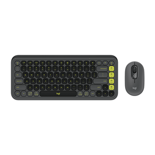 Logitech POP Icon Combo, US, темно-серый/зеленый - Беспроводной десктоп 920-013266