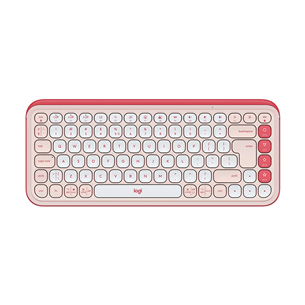 Logitech POP Icon Keys, US, розовый/белый - Беспроводная клавиатура 920-013073