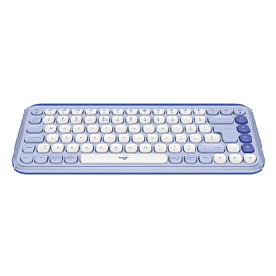 Logitech POP Icon Keys, US, lillā/balta - Bezvadu klaviatūra