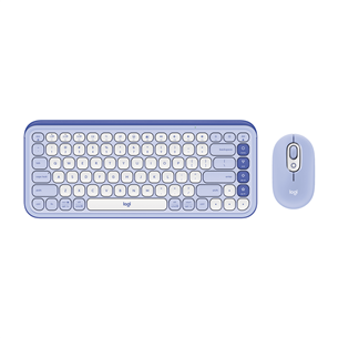 Logitech POP Icon Combo, US, lilac/off white - Wireless desktop 920-013078