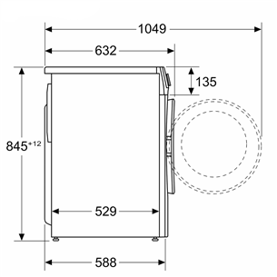 Bosch Series 6, 10 кг, глубина 58,8 см, 1400 об/мин - Стиральная машина с передней загрузкой