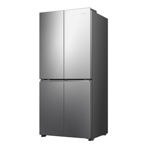 Hisense, Cross Door, No Frost, 483 L, height 179 cm, gray - SBS Refrigerator