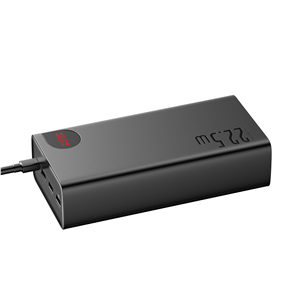 Baseus Adaman, 40000 mAh, 22,5 W, USB-C, USB-A, black - Powerbank