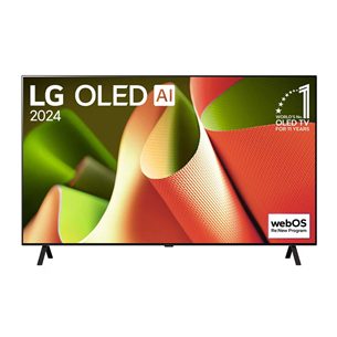 LG OLED AI B4, 55'', OLED, 4K UHD, black - TV