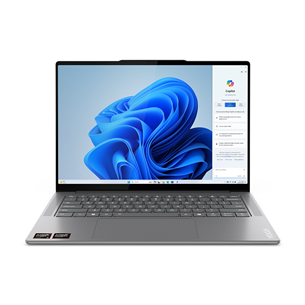 Lenovo Yoga Pro 7 14ASP9, 14,5'', 120 Hz, WQXGA+, OLED, Ryzen AI 9, 32 GB, 1 TB, Copilot+, ENG, pelēka - Portatīvais dators 83HN0024LT