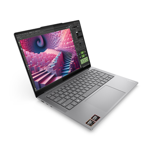 Lenovo Yoga Pro 7 14ASP9, 14,5'', 120 Hz, WQXGA+, OLED, Ryzen AI 9, 32 GB, 1 TB, Copilot+, ENG, pelēka - Portatīvais dators