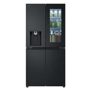 LG, NoFrost, Instaview, 508 L, height 179 cm, black - SBS-Refrigerator GMG861EPAE.AEPQEUR