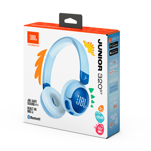 JBL Junior 320BT, голубой - Беспроводные наушники