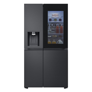 LG, InstaView, 628 L, height 179 cm, black - SBS-Refrigerator GSXE90EVDD.AEVQEUR