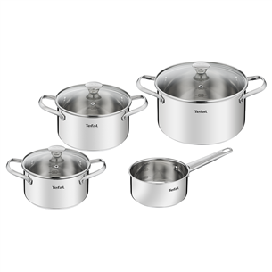 Tefal Cook Eat, 7 priekšmeti, 16/20/24 cm - Katlu komplekts + vāki B921S784