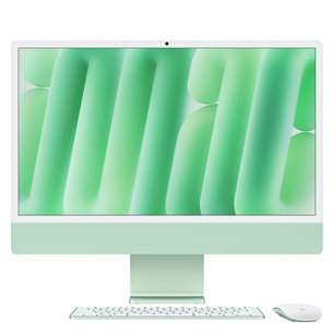 Apple iMac 24" (2024), M4 10C/10C, 16 GB, 256 GB, ENG, zaļa - Dators MWUY3ZE/A