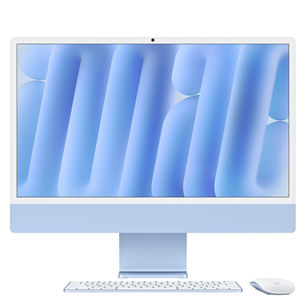 Apple iMac 24" (2024), M4 10C/10C, 16 ГБ, 512 ГБ, RUS, синий - Настольный компьютер "все в одном" MWV33RU/A