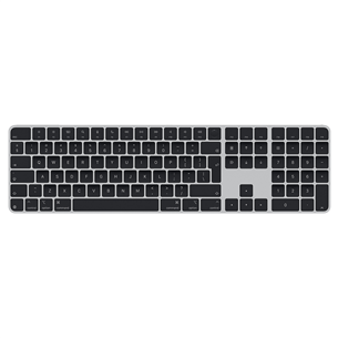 Magic Keyboard with Touch ID and Numeric Keypad, ENG, melna - Bezvadu klaviatūra MXK83Z/A