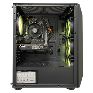 Intop Gaming ER607146, Ryzen 5, 16 GB, 512 GB, RTX3050, black - Desktop PC