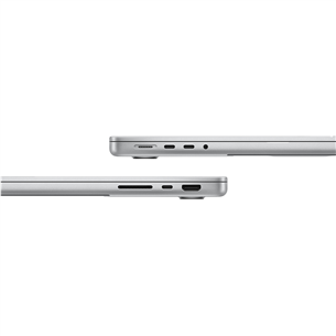 Apple MacBook Pro 14 (2024) M4 Pro, 12C/16C, 24 GB, 512 GB, ENG, sudraba - Portatīvais dators