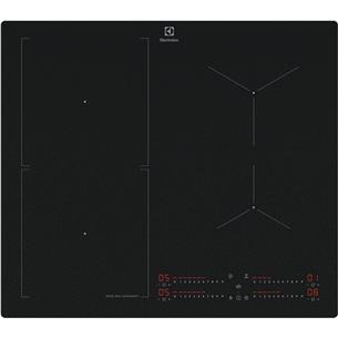 Electrolux 700 SenseBoil, platums 58 cm, melna - Iebūvējama indukcijas plīts virsma