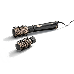 BaByliss Big Hair Dual 1000, 1000 W, melna/zelta - Rotējošs matu veidotājs AS962E