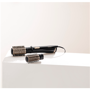 BaByliss Big Hair Dual 1000, 1000 W, black/gold - Rotating air styler