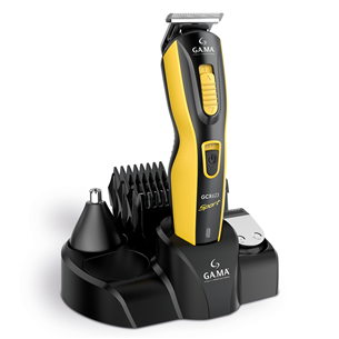 GA.MA, GCX623 Sport, black/yellow - Hair clipper set GM3270