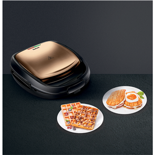 Tefal Snack Time Coppertinto, 700 W, copper - Sandwich and waffel maker