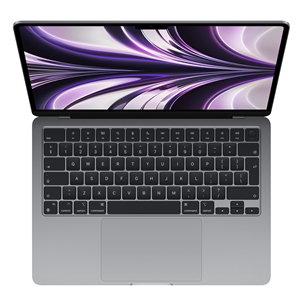 Apple MacBook Air 13" (2022), M2 8C/8C, 16 GB, 256 GB, ENG, pelēka - Portatīvais dators