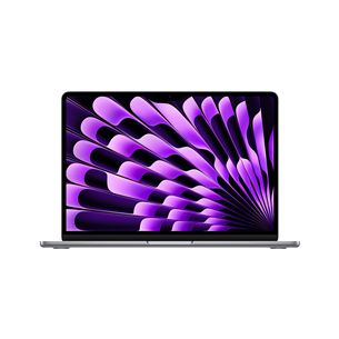 Apple MacBook Air 13'' (2024), M3 8C/10C, 24 GB, 512 GB, ENG, pelēka - Portatīvais dators MC8M4ZE/A