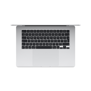 Apple MacBook Air 15'' (2024), M3 8C/10C, 16 GB, 256 GB, ENG, sudraba - Portatīvais dators