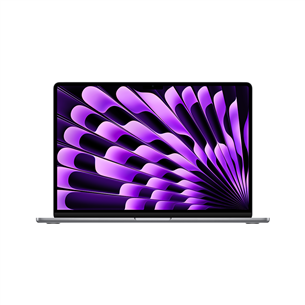 Apple MacBook Air 15'' (2024), M3 8C/10C, 16 GB, 256 GB, ENG, pelēka - Portatīvais dators MC9D4ZE/A