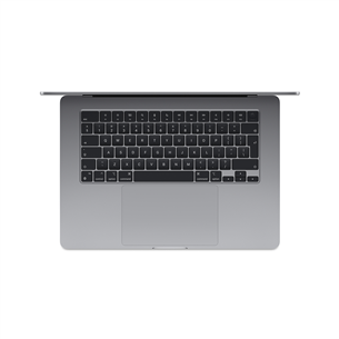 Apple MacBook Air 15'' (2024), M3 8C/10C, 16 GB, 256 GB, ENG, pelēka - Portatīvais dators