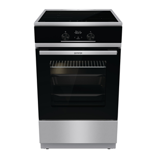 Gorenje, 70 L, width 50 cm, inox - Induction cooker with electric oven GEITS5C70XPG