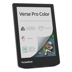 PocketBook Verse Pro Color, 6'', 16 GB, melna - E-grāmata