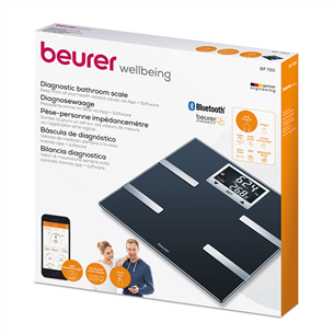 Beurer, BF 720, Bluetooth, черный - Диагностические напольные весы