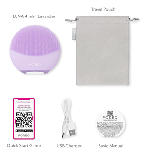 Foreo LUNA™ 4 mini, lillā - Ierīce sejas ādas attīrīšanai