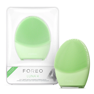 Foreo Luna 4, combination skin, green - Facial cleansing device LUNA4.COMBINATION