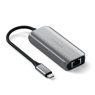 Satechi 4-in-1 USB-C Hub, LAN, pelēka - Adapteris