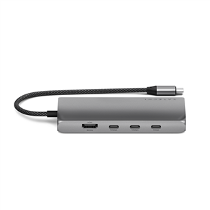 Satechi USB-C Multiport Adapter 8K With Ethernet V3, pelēka - Adapteris