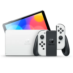 Nintendo Switch OLED + Super Mario Bros. Wonder + NSO 12M, white - Game console bundle