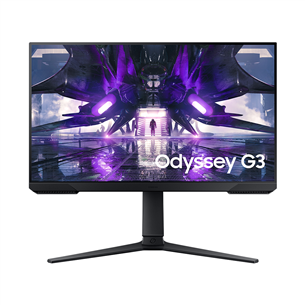 Samsung Odyssey G3, 24'', LED VA, 165 Hz, black - Monitor LS24AG322NUXEN