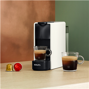 Krups Nespresso Essenza Mini, balta - Kapsulu kafijas automāts + Aeroccino