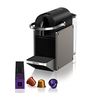 Krups Nespresso Pixie Redesign, titāna - Kapsulu kafijas automāts