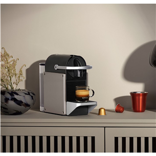 Krups Nespresso Pixie Redesign, titāna - Kapsulu kafijas automāts