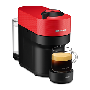 Krups Nespresso Vertuo Pop, sarkana - Kapsulu kafijas automāts XN920510