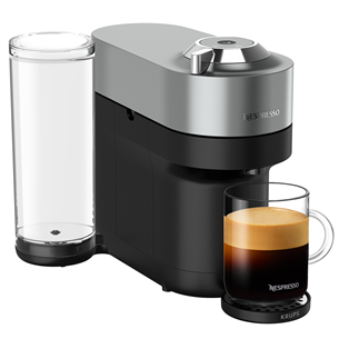 Krups Nespresso Vertuo Pop+, titāna - Kapsulu kafijas automāts XN930T10