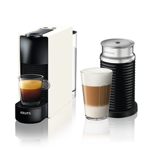 Krups Nespresso Essenza Mini, balta - Kapsulu kafijas automāts + Aeroccino XN111110