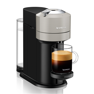 Krups Nespresso Vertuo Next, pelēka - Kapsulu kafijas automāts XN910B10