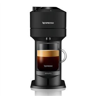 Krups Nespresso Vertuo Next, matēta melna - Kapsulu kafijas automāts